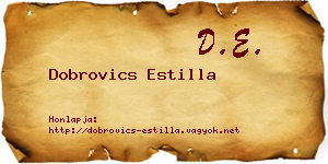 Dobrovics Estilla névjegykártya